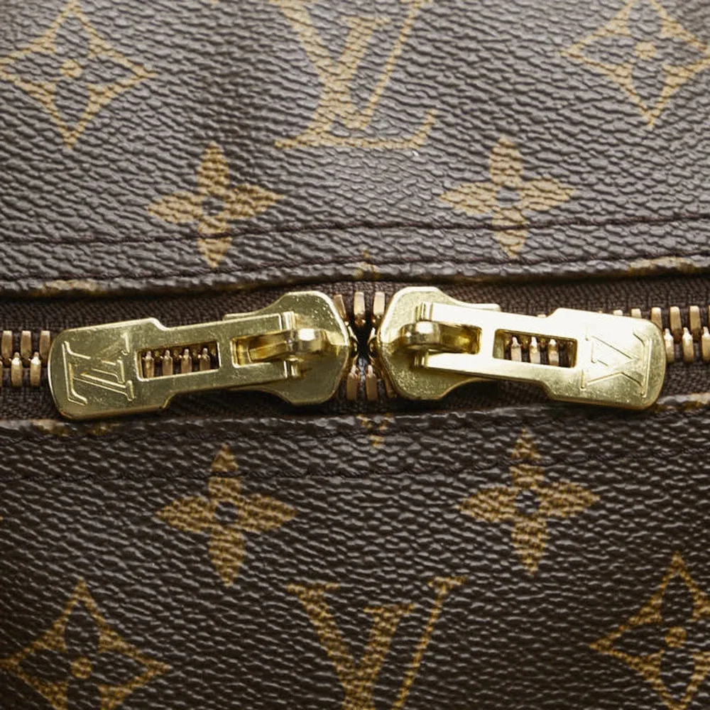 LOUIS VUITTON Authentic Brown Monogram Leather Keepall 60 Boston Bag